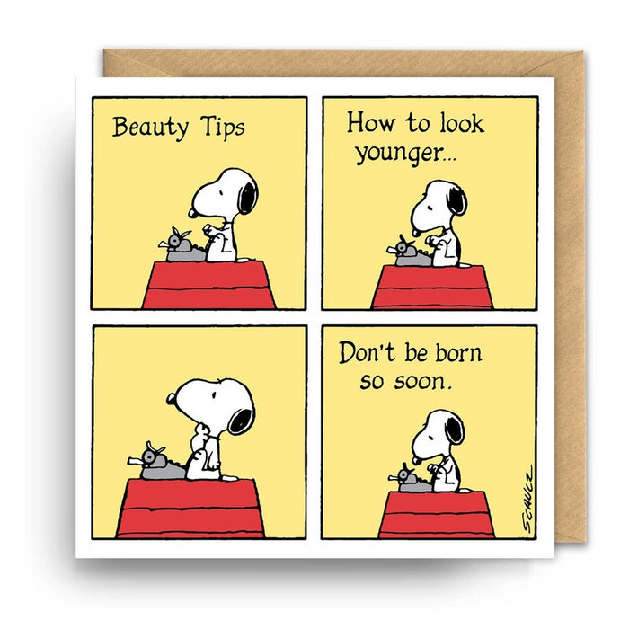 Karte Snoopy Beauty Tipps