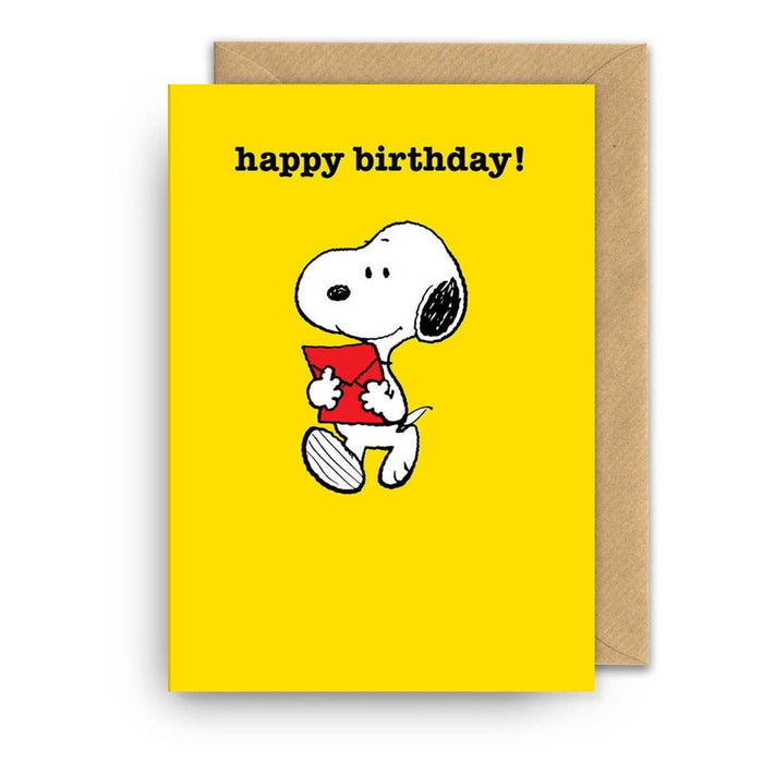 Karte alles Gute zum Geburtstag! Umschlag Snoopy