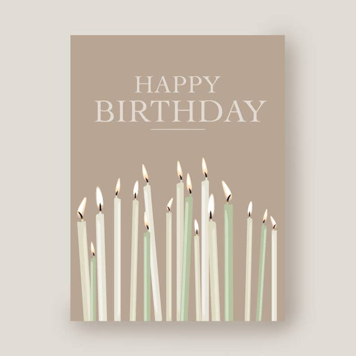 Karte alles Gute zum Geburtstag Kerzen | Umschlag