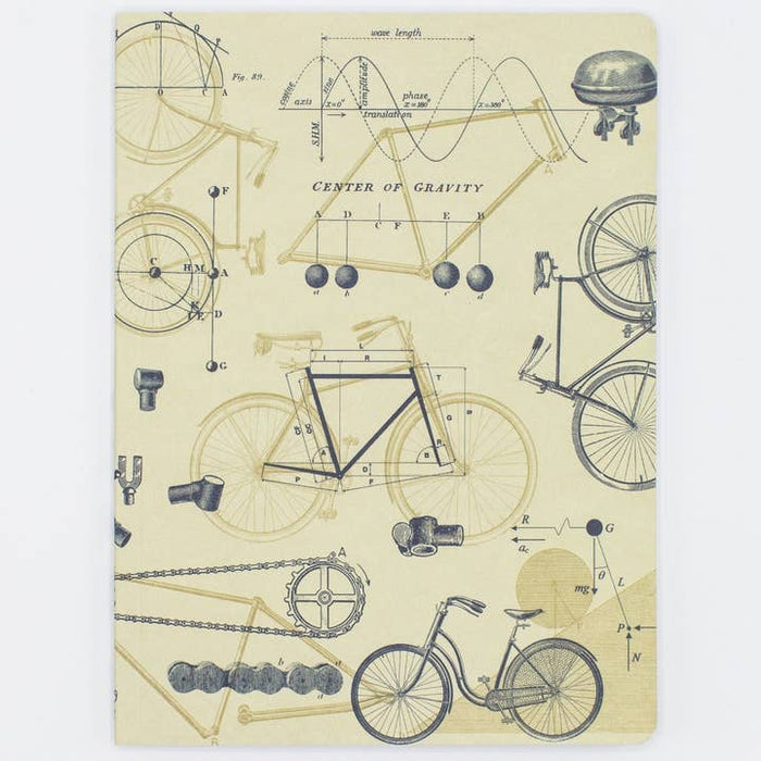 Fahrradwissenschaft Softcover Notebook - Gefüge Seiten