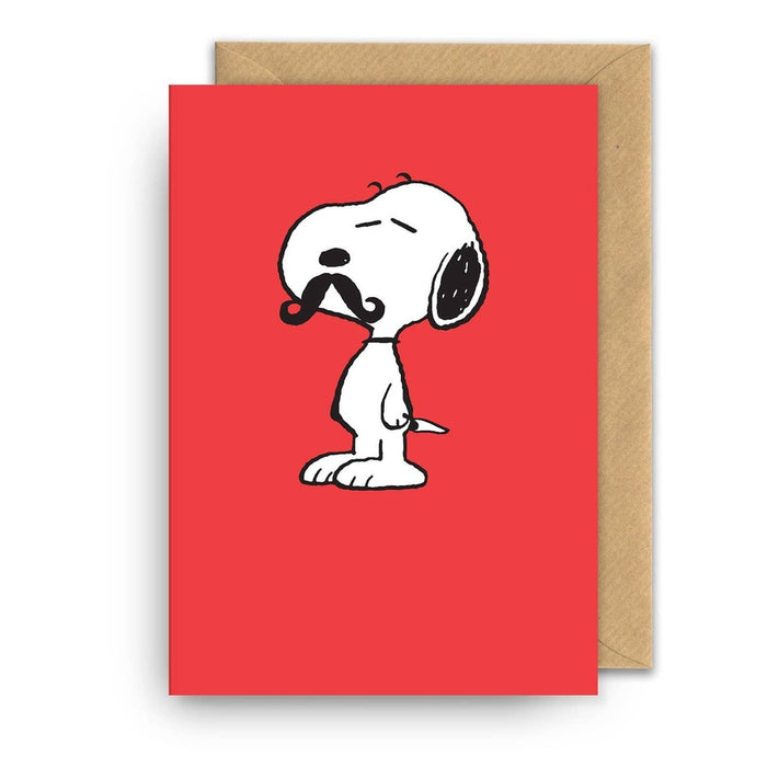 Karte Snoopy Schnurrbart