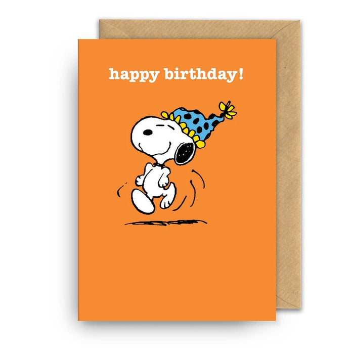 Karte alles Gute zum Geburtstag Hut Snoopy