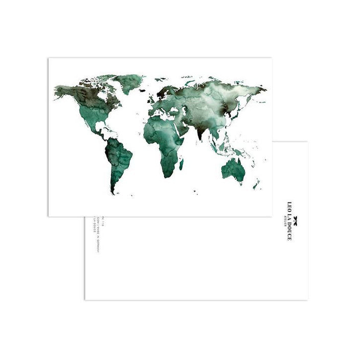 MAP World Map Green | Umschlag