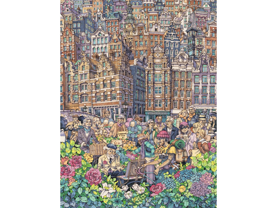 New York Puzzle Company Dam Charming City Puzzle 1000 Stück