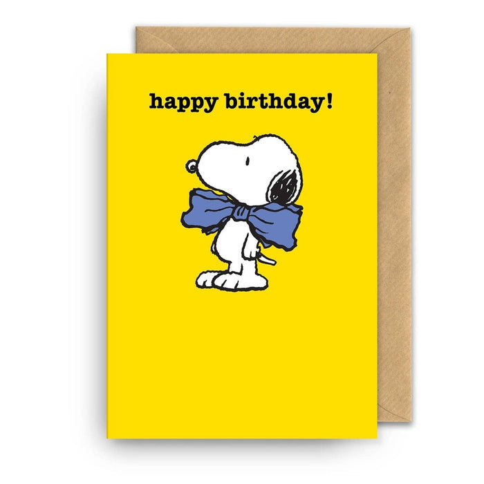 Karte alles Gute zum Geburtstag! Bow Snoopy