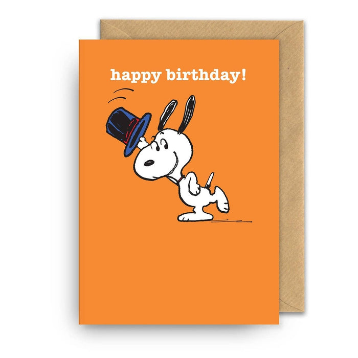 Karte alles Gute zum Geburtstag! Top -Hut Snoopy