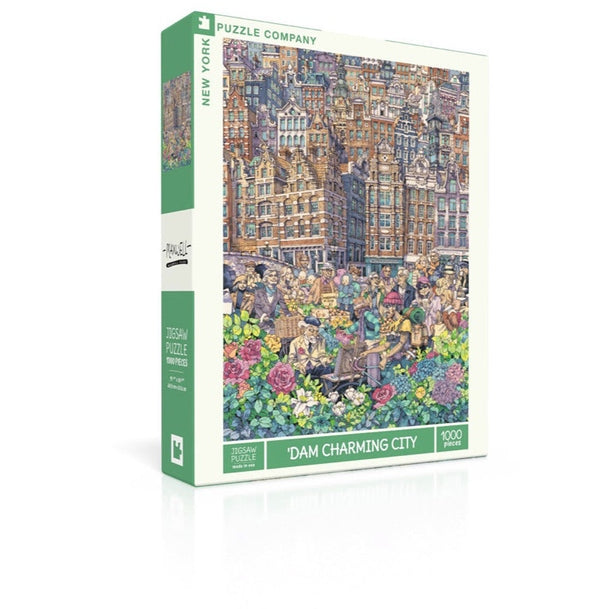 New York Puzzle Company Dam Charming City Puzzle 1000 Stück