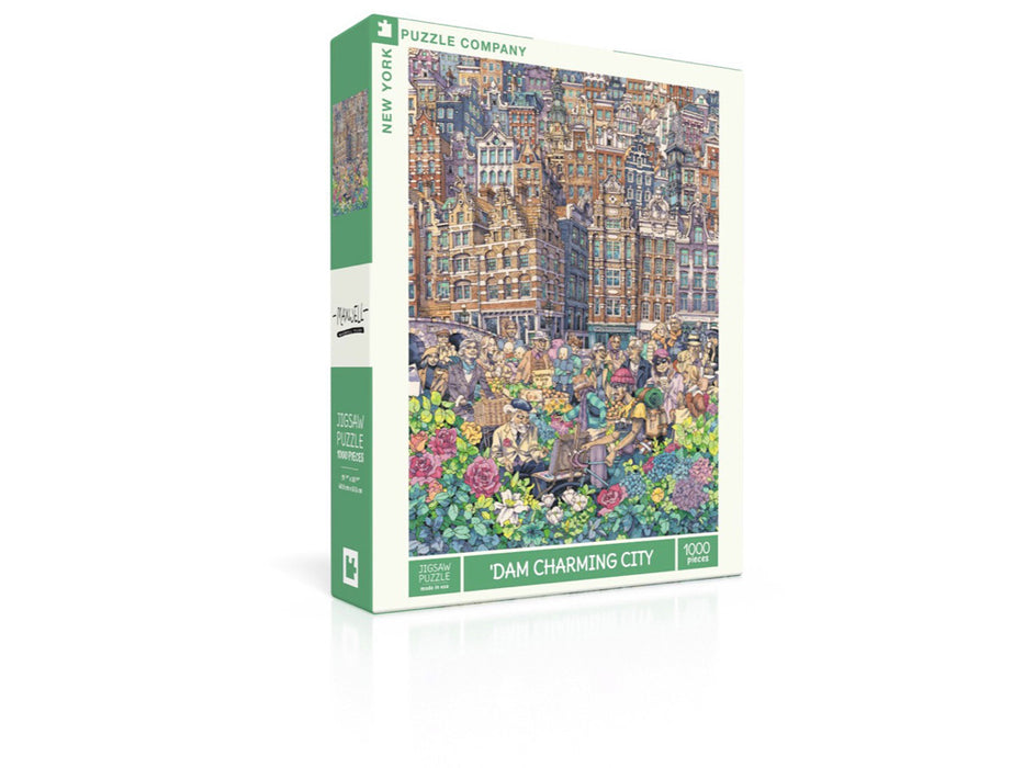 New York Puzzle Company Dam Charming City Puzzle 1000 Stück